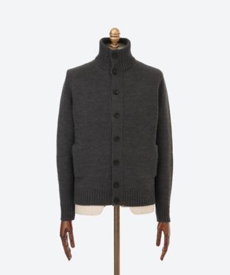 ZANONE ダークグレー ジップアップカーディガン　48 ZANONE ダークグレー ジップアップカーディガン 48 ZANONE