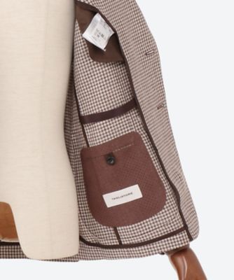 タリアトーレ ハウンドトゥース ジャケット Tagliatore ハウンドトゥース ジャケット | ブラック | FARFETCH JP