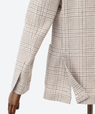 シングル2ボタン グレンチェック ジャケット LA25S／A