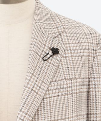 シングル2ボタン グレンチェック ジャケット LA25S／A