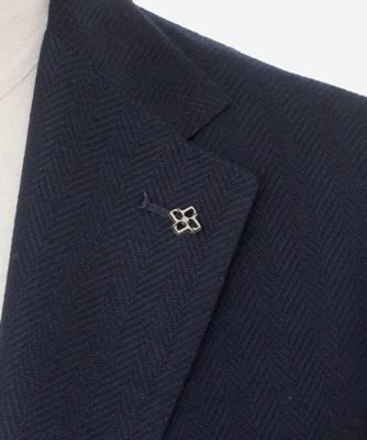 TAGLIATORE ネイビージャケット 金ボタン ブレザー ヘリンボーン 44 TAGLIATORE ネイビージャケット 金ボタン ブレザー ヘリンボーン