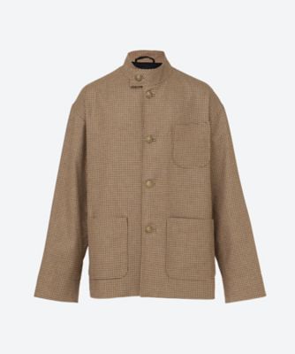 ブルゾン ALPACA WOOL SILK TWEED ZIP