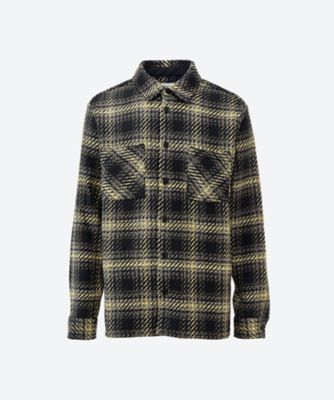 wax london (Men)/ワックスロンドン オーバーシャツ 52/25OSH-WHI-BXA-BLY BLACK/YELL トップス【三越伊勢丹/公式】