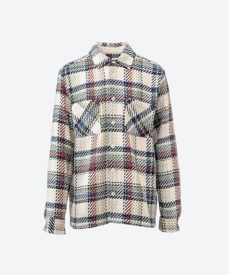 wax london (Men)/ワックスロンドン オーバーシャツ 52/25OSH-WHI-BXE-ECM ECRU/MULTI トップス【三越伊勢丹/公式】