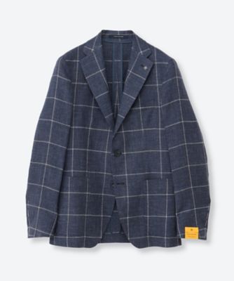 【TAGLIATORE】ネイビー チェック柄 ダカール ジャケット ジャケット ダカールジャケット 61／G―DKR22K