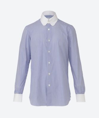 ＜AVINO Laboratorio Napoletano (Men)＞ドレスシャツ　ＡＶ２６Ｓ／Ｓ／ＢＰ　ＲＨＩ　ＧＡＬＬＩＰＯＬＩ