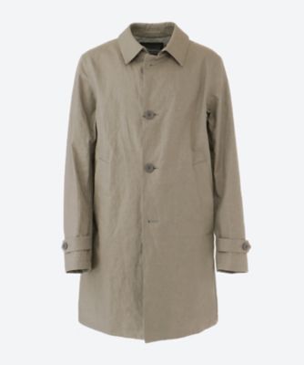 ラミナー麻ステンカラーコート