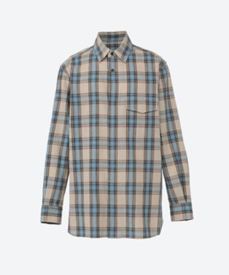 長袖チェックシャツ ｃｏｔｔｏｎ ｒａｍｉｅ ｃｈｅｃｋ ｆｌｙ ｆｒｏｎｔ ｌ ｓ ｓｈｉｒｔｓ ２１ｓｃｒｃ０１ 三越伊勢丹オンラインストア 公式