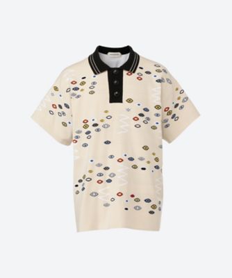 NAMACHEKO 21ss ポロシャツ Namacheko テクスチャード ポロシャツ | ブラック | FARFETCH JP