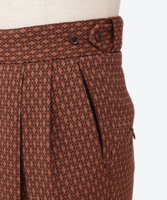 パンツ　Ｔｕｃｋｅｄ　Ｓｉｄｅ　Ｔａｂ　Ｔｒｏｕｓｅｒ　－　ＰＥ／Ｒ／ＰＵ　Ｇｅｏｍｅｔｒｉｃ　Ｊｑ．　２２Ｗ　９　ＬＱ２１２
