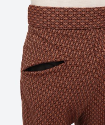 パンツ　Ｔｕｃｋｅｄ　Ｓｉｄｅ　Ｔａｂ　Ｔｒｏｕｓｅｒ　－　ＰＥ／Ｒ／ＰＵ　Ｇｅｏｍｅｔｒｉｃ　Ｊｑ．　２２Ｗ　９　ＬＱ２１２