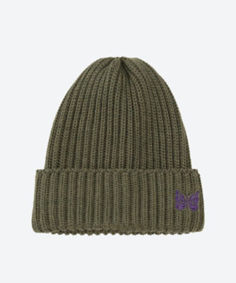 ＜NEEDLES＞ニット帽　Ｗａｔｃｈ　Ｃａｐ　－　Ｍｅｒｉｎｏ　Ｗｏｏｌ　２４Ｗ－１４－ＰＵ０６３