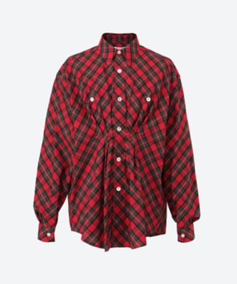 ＜MASU (Men)＞シャツ　ＫＮＩＧＨＴ　ＰＬＡＩＤ　ＳＨＩＲＴ　２５Ｓ―３３―Ｍ２５Ｋ６ＳＨ００８