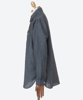 シャツ　Ｗｏｒｋ　Ｓｈｉｒｔ　―　Ｌｉｎｅｎ　Ｃｈａｍｂｒａｙ　２５Ｓ―３１―ＱＶ２９１
