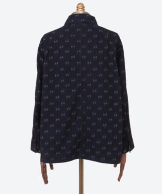 シャツ　Ｃｏｖｅｒａｌｌ　―　９ｏｚ　Ｐｒｉｎｔｅｄ　Ｉｎｄｉｇｏ　Ｋａｓｕｒｉ　２５Ｓ―３５―ＱＶ１８０