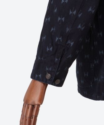 シャツ　Ｃｏｖｅｒａｌｌ　―　９ｏｚ　Ｐｒｉｎｔｅｄ　Ｉｎｄｉｇｏ　Ｋａｓｕｒｉ　２５Ｓ―３５―ＱＶ１８０
