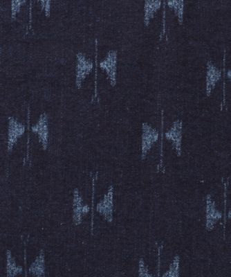 シャツ　Ｃｏｖｅｒａｌｌ　―　９ｏｚ　Ｐｒｉｎｔｅｄ　Ｉｎｄｉｇｏ　Ｋａｓｕｒｉ　２５Ｓ―３５―ＱＶ１８０