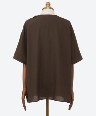 シャツ　ＴＨＥ　ＳＩＤＥ　ＺＩＰ　ＰＵＬＬＯＶＥＲ　ＳＨＩＲＴ　ＳＨＯＲＴ　ＳＬＥＥＶＥ　５－２５Ｓ－ＲＥＢＬ－４６１－Ｊ