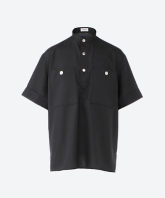 THE RERACS (Men)/ザ・リラクス シャツ　ＲＥＲＡＣＳ　ＢＡＮＤ　ＣＯＬＬＡＲ　ＵＳ　ＰＵＬＬＯＶＥＲ　ＳＨＩＲＴ　ＳＨＯＲＴ　ＳＬＥＥＶＥ