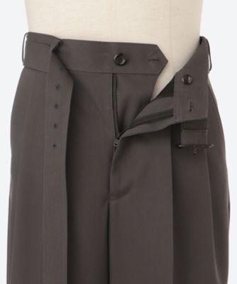 パンツ THE SLACKS BELTED 2 TUCK 19―25FW
