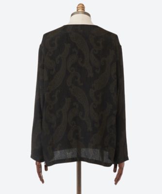 長袖カジュアルシャツ V Neck Shirt ― Rayon