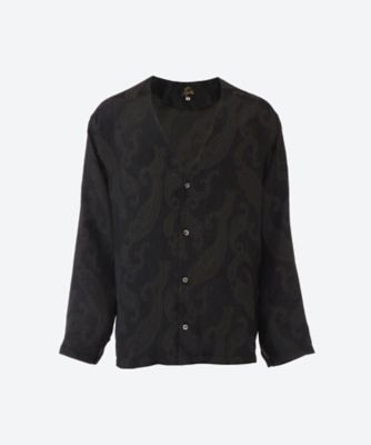 ＜NEEDLES＞長袖カジュアルシャツ　Ｖ　Ｎｅｃｋ　Ｓｈｉｒｔ　―　Ｒａｙｏｎ　Ｐａｉｓｌｅｙ　Ｊａｃｑｕａｒｄ　２６Ｓ―１６―ＳＸ２６１