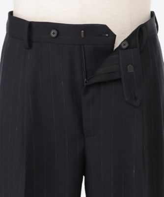 ナチュラ HARD TWIST WOOL PANAMA STRIPE SLACKS | www.kdcow.com