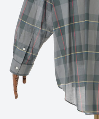 シャツ Ｓｈｅｅｒ Ｃｈｅｃｋ Ｏｖｅｒｓｉｚｅｄ Ｒｅｇｕｌａｒ