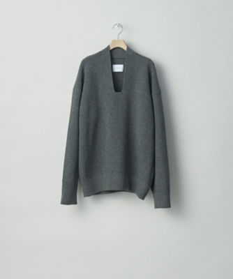 ニット ＲＯＵＮＤ ＣＯＬＬＡＲ ＲＩＢ ＫＮＩＴ ＬＳ ＳＴ．７０７