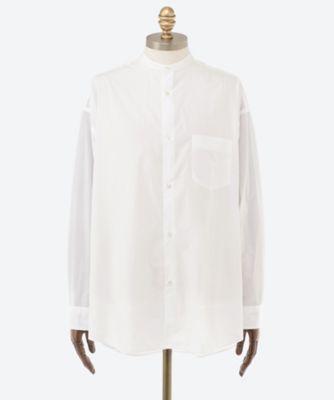 Graphpaper (Men)/グラフペーパー シャツ　Ｂｒｏａｄ　Ｌ／Ｓ　Ｏｖｅｒｓｉｚｅｄ　Ｂａｎｄ　Ｃｏｌｌａｒ　Ｓｈｉｒｔ３ＷＳＰ３－ＧＭ２３４－５０００２Ｂ