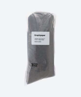 ソックス　Ｇｒａｐｈｐａｐｅｒ　３－Ｐａｃｋ　Ｓｏｃｋｓ　３ＷＳＰ１６－ＧＵ２３４－９００６７Ｂ