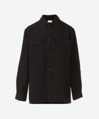 シャツ NIDOM SILK LINEN CPO SHIRT 24S－3 