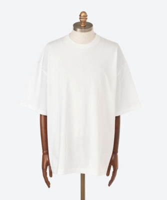 ＜三越伊勢丹/公式＞ ATON (Women/Men)/エイトン Tシャツ FRESCA PLATE OVERSIZED T-SHIRT 24S-15-KKAGCM0040 WHITE トップス【三越伊勢丹/公式】