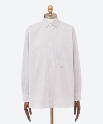 ＜三越伊勢丹/公式＞ nanamica (Men)/ナナミカ シャツ Regular Collar Stripe Wind Shirt 24S-5-SUGF362 Beige トップス【三越伊勢丹/公式】
