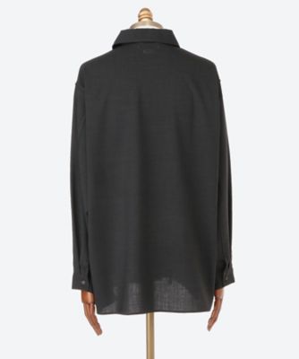 blurhms Wool Voile Gusset PKT Shirt 【２】 blurhms WOOL VOILE GUSSET PKT SHIRT ブラック