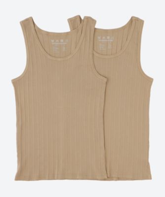 ＜mfpen(Men)＞タンクトップ　ＲＩＢ　ＴＡＮＫ　ＴＯＰ　２ＰＡＣＫ　Ｍ１２４－０２