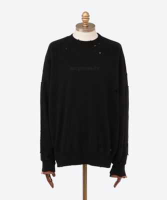 スウェット ＯＶＥＲＳＩＺＥＤ ＲＥＢＵＩＬＤ ＳＷＥＡＴ ＬＳ ２４Ｗ－５－ＳＴ．９８４ | ssstein (Men)/シュタイン |  三越伊勢丹オンラインストア・通販【公式】