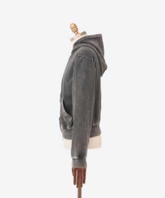 パーカ SHABBY FULL ZIPPED HOODIE AW24