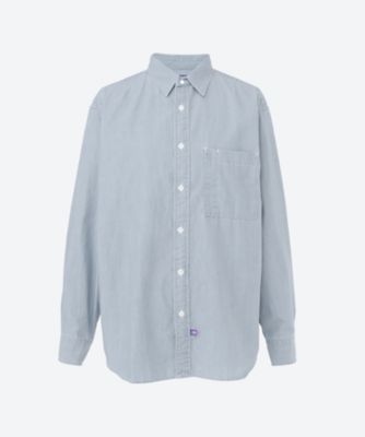 ＜THE NORTH FACE PURPLE LABEL (Men)＞シャツ　Ｒｅｇｕｌａｒ　Ｃｏｌｌａｒ　Ｃｈａｍｂｒａｙ　Ｆｉｅｌｄ　Ｓｈｉｒｔ　２４Ｗ－４５－Ｎ２４ＦＧ０６９