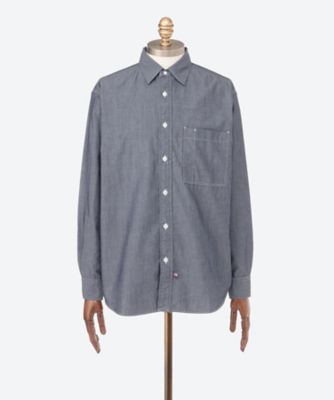 THE NORTH FACE Purple LABEL (Men)/ザ・ノース・フェイス パープルレーベル シャツ Regular COLLAR Chambray Field SHIRT 24W-45-N24FG069 Indigo M 綿70%、ポリエステル30% メンズ