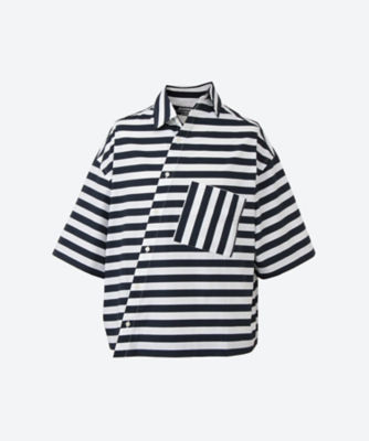 ＜JACQUEMUS (Men)＞シャツ　Ａｓｙｍｍｅｔｒｉｃ　ｓｔｒｉｐｅｄ　ｓｈｉｒｔ　２４Ｗ―２―２４Ｅ２４６ＳＨ０９８―１１４０