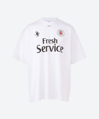 ＜FreshService (Men)＞半袖Ｔシャツ　ＣＯＲＰＯＲＡＴＥ　ＰＲＩＮＴＥＤ　Ｓ／Ｓ　ＴＥＥ　ＦＯＯＴＢＡＬＬ　２５Ｓ―４８―ＦＳＣ２５１―７０１８５