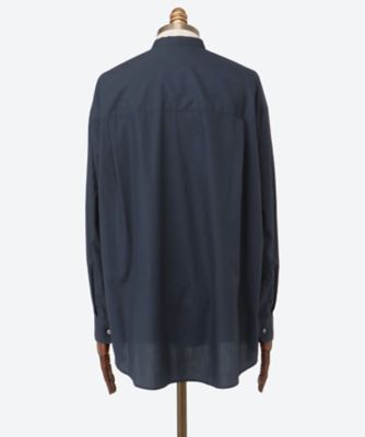 シャツ　Ｂｒｏａｄ　Ｌ／Ｓ　Ｏｖｅｒｓｉｚｅｄ　Ｂａｎｄ　Ｃｏｌｌａｒ　Ｓｈｉｒｔ　２５Ｓ―２１―ＧＭ２５１―５０００２Ｂ