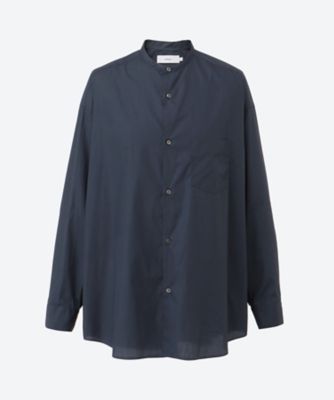 Graphpaper (Men)/グラフペーパー シャツ　Ｂｒｏａｄ　Ｌ／Ｓ　Ｏｖｅｒｓｉｚｅｄ　Ｂａｎｄ　Ｃｏｌｌａｒ　Ｓｈｉｒｔ　２５Ｓ―２１―ＧＭ２５１―５０００２Ｂ