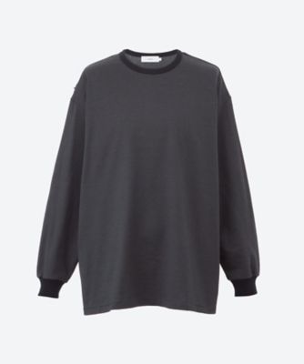 ＜Graphpaper (Men)＞Ｔシャツ　Ｎａｒｒｏｗ　Ｂｏｒｄｅｒ　Ｌ／Ｓ　Ｔｅｅ　２５Ｓ―４０―ＧＵ２５１―７０１１７Ｂ