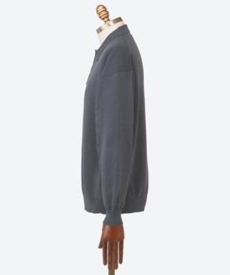 ポロシャツ　Ｓｕｖｉｎ　Ｈｉｇｈ　Ｇａｕｇｅ　Ｋｎｉｔ　Ｏｖｅｒｓｉｚｅｄ　Ｌ／Ｓ　Ｐｏｌｏ　２５Ｓ―４２―ＧＵ２５１―８０００９Ｂ