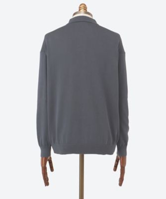 ポロシャツ　Ｓｕｖｉｎ　Ｈｉｇｈ　Ｇａｕｇｅ　Ｋｎｉｔ　Ｏｖｅｒｓｉｚｅｄ　Ｌ／Ｓ　Ｐｏｌｏ　２５Ｓ―４２―ＧＵ２５１―８０００９Ｂ
