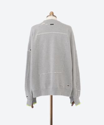 カットソー OVERSIZED REBUILD SWEAT LS 