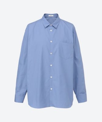 ＜ATON (Women/Men)＞カジュアルシャツ　ＳＵＶＩＮ　ＢＲＯＡＤ　ＳＴＡＮＤＡＲＤ　ＳＨＩＲＴ　２５Ｓ―７―ＢＬＡＧＧＭ０００１