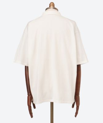 専用❤️極美品❤️DANTON linenポロシャツ❤️34クリーム色 WOMEN】【吸水速乾／UVカット】グラフィカルポロシャツ
